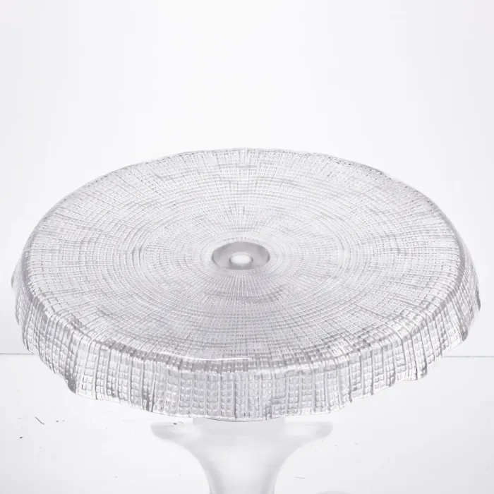 Тортівниця скляна на ніжці прозора Yiwu 64486-54 (64486-54) - зображення 4