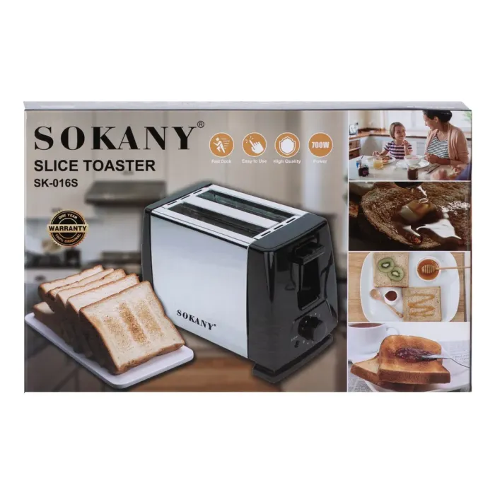 Тостер Sokany HJT-016S електричний 700 Вт (HJT-016S) - изображение 8