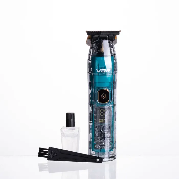 Тример для стрижки акумуляторний з 4 насадками Зелений VGR V-961 (HP-V-961) - изображение 2