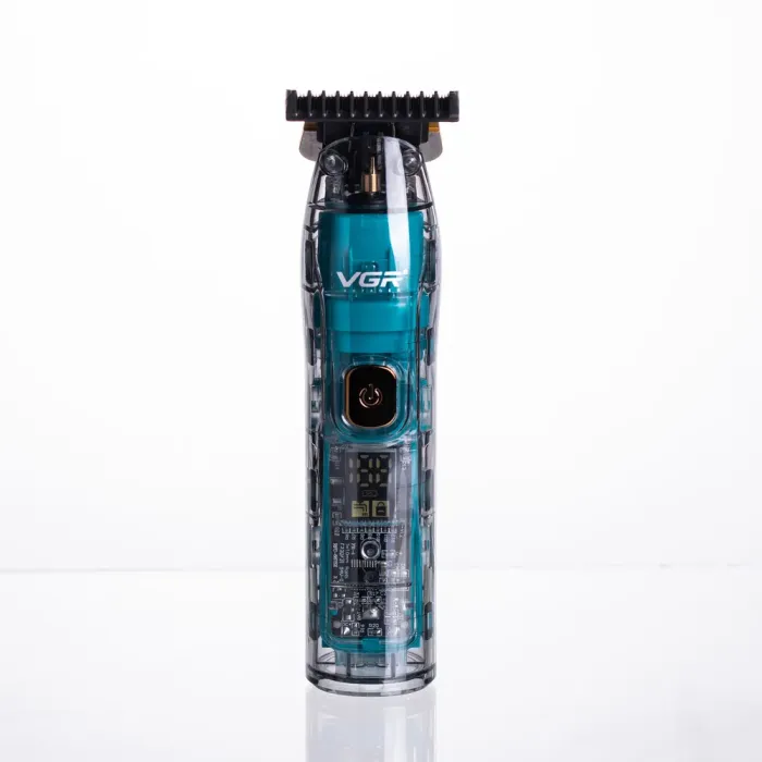 Тример для стрижки акумуляторний з 4 насадками Зелений VGR V-961 (HP-V-961) - изображение 3