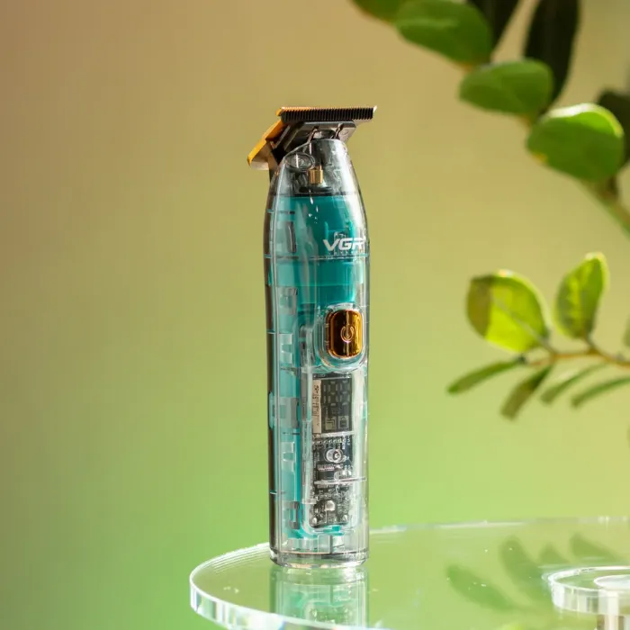 Тример для стрижки акумуляторний з 4 насадками Зелений VGR V-961 (HP-V-961) - изображение 8