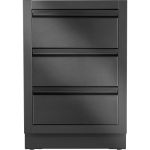 Тумба з 3-ма висувними ящиками 61х61х90 см чорна Oasis Napoleon IM-3DC-MK-1
