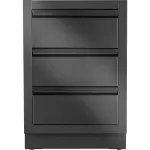 Тумба з 3-ма висувними ящиками 61х61х90 см чорна Oasis Napoleon IM-3DC-MK-1