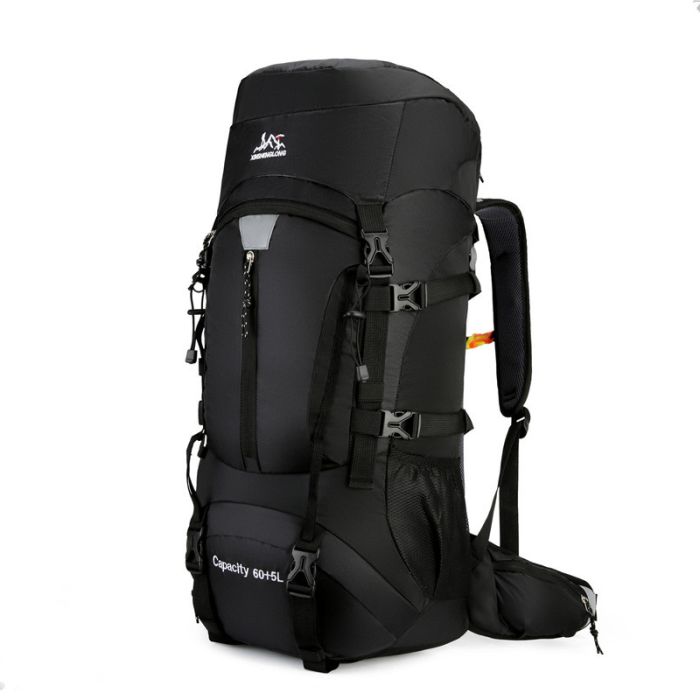Туристичний рюкзак Slow Journey 70л чорний з кріпленням MOLLE спортивна сумка для подорожей місткий SJ-0036-2B (SJ-0036-2B) - изображение 1