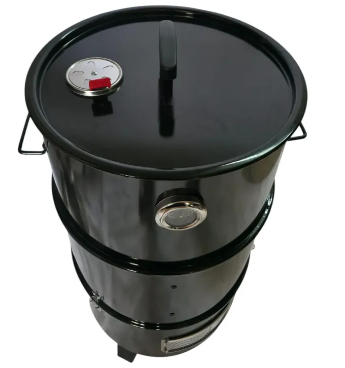 Вугільна коптильня GRILLI Barrel Smoker 400051 - зображення 2