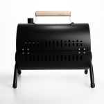 Вугільний гриль двосторонній портативний з решіткою 38х25х35 см чорний BQ-1 (BQ-1)