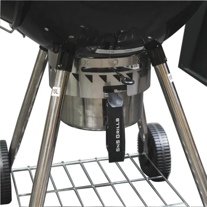 Вугільний гриль Slow and Sear Original Kettle Grill 57 см + кошик Deluxe SNS-KET-1 - зображення 4