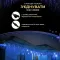 Вулична гірлянда бахрома 12(м) 200 led світлодіодів зовнішня чорний провід синя (12MBBL)