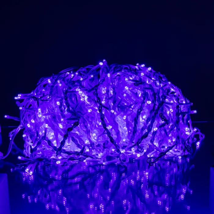 Вулична гірлянда Бахрома 36 м 600 LED білий провід Синій 36MWBL (36MWBL) - изображение 4