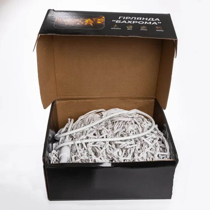 Вулична гірлянда Бахрома 36 м 600 LED білий провід Синій 36MWBL (36MWBL) - изображение 6