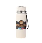 Розумний термос Vacuum Sports 1 л з датчиком температури, ремінцем та ситечком білий  (HP-14-30W)