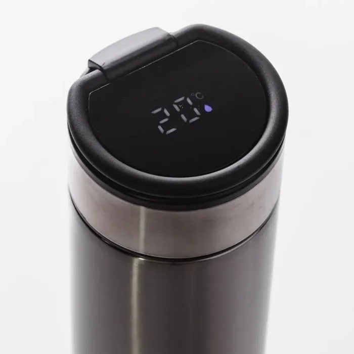 Умный термос на 1л с датчиком температуры с колбой из нержавеющей стали с ручкой (HP-14-19G) - изображение 2
