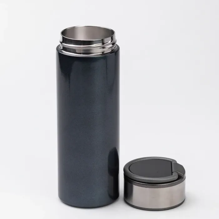 Умный термос на 530 мл с датчиком температуры с колбой из нержавеющей стали с ручкой (HP-14-19BL) - изображение 3