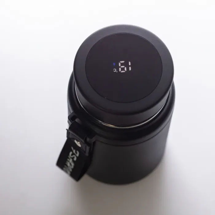 Умный термос на 700 мл с датчиком температуры с колбой из нержавеющей стали с ремешком Fashion (HP-14-20B) - изображение 3