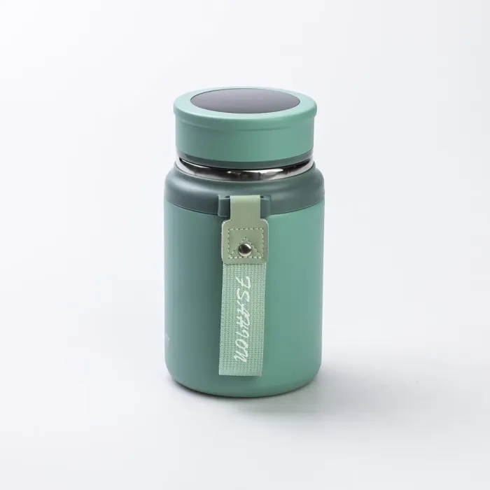 Умный термос на 700 мл с датчиком температуры с колбой из нержавеющей стали с ремешком Fashion (HP-14-20GR) - изображение 4