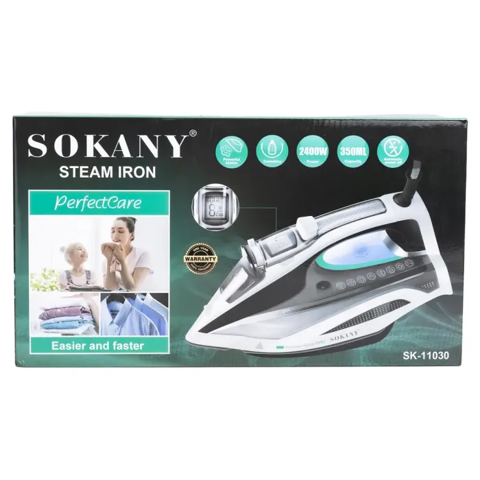 Праска парова ручна з автовідключенням ручна професійна для одягу 2400 Вт Sokany (SK-11030) - зображення 2
