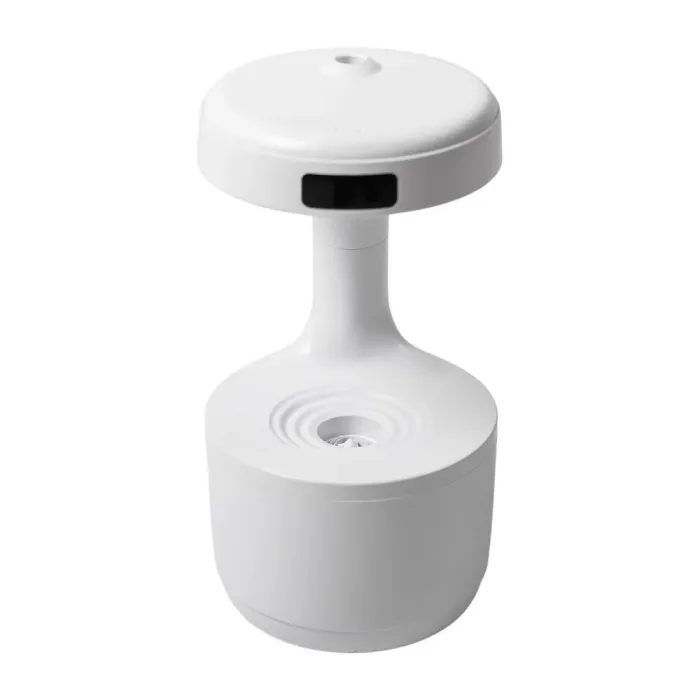 Зволожувач повітря для дому 12×22 см повітрязволожувач для дому портативний 600 мл з таймером Білий (LZ599) - зображення 2