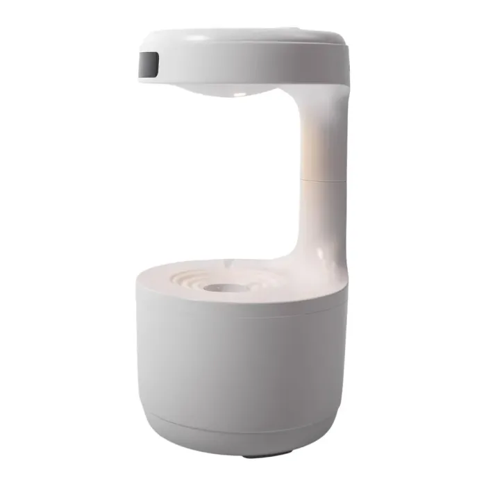 Зволожувач повітря для дому 12×22 см повітрязволожувач для дому портативний 600 мл з таймером Білий (LZ599) - зображення 3