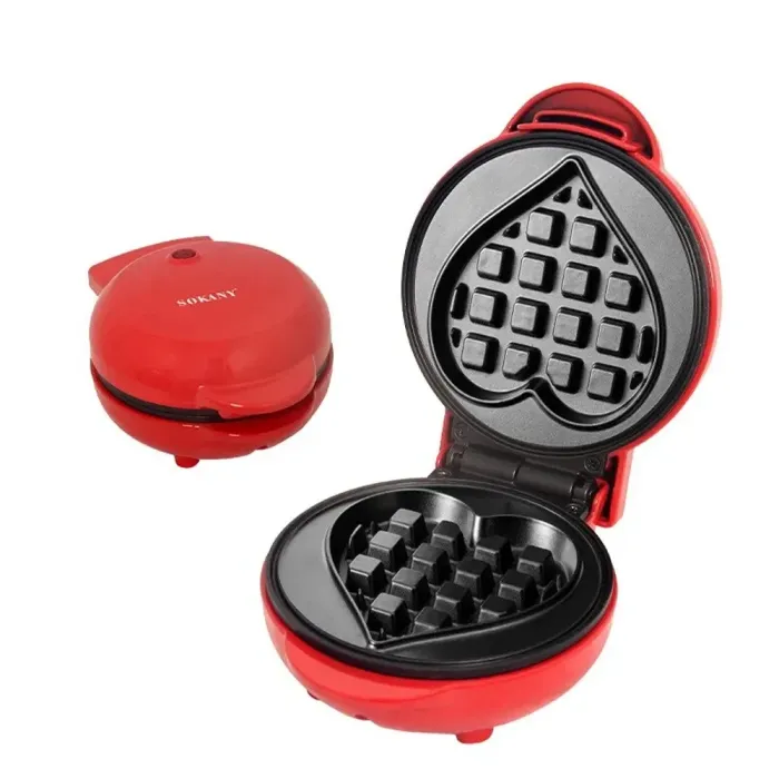 Вафельниця для бельгійських вафель 550 Вт з антипригарним покриттям Sokany SK-BBQ-849 (SK-BBQ-849) - зображення 1