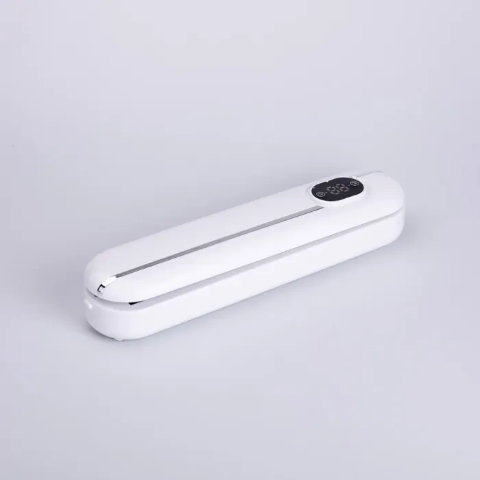 Вакууматор побутовий для сухих і вологих продуктів 300 Вт вакуумний пакувальник з пакетами Білий (HP-11-1) - зображення 1