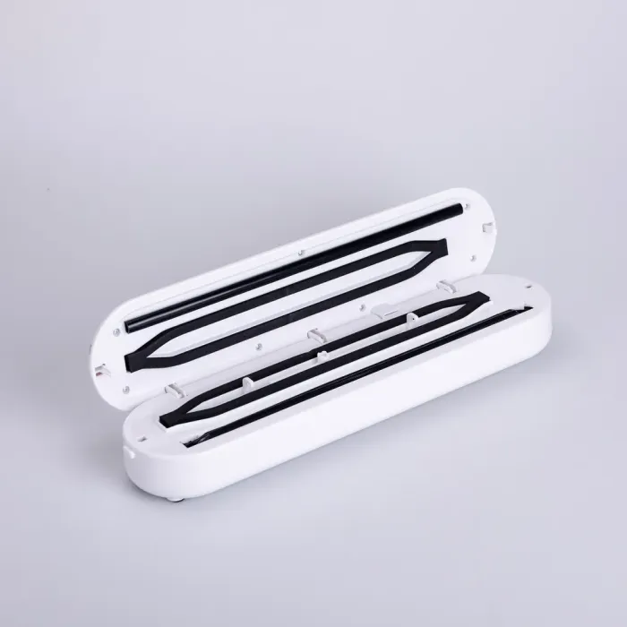 Вакууматор побутовий для сухих і вологих продуктів 300 Вт вакуумний пакувальник з пакетами Білий (HP-11-1) - зображення 2