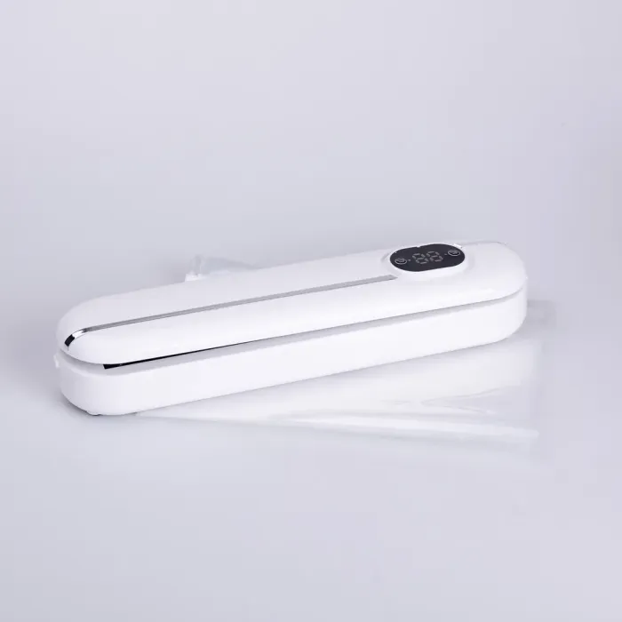 Вакууматор побутовий для сухих і вологих продуктів 300 Вт вакуумний пакувальник з пакетами Білий (HP-11-1) - зображення 8