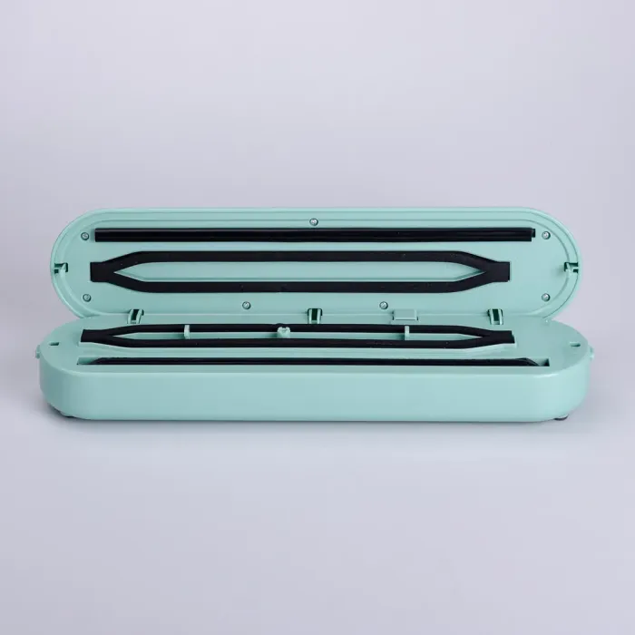 Вакууматор побутовий для сухих і вологих продуктів 300 Вт вакуумний пакувальник з пакетами Бірюзовий (HP-11-3) - зображення 2