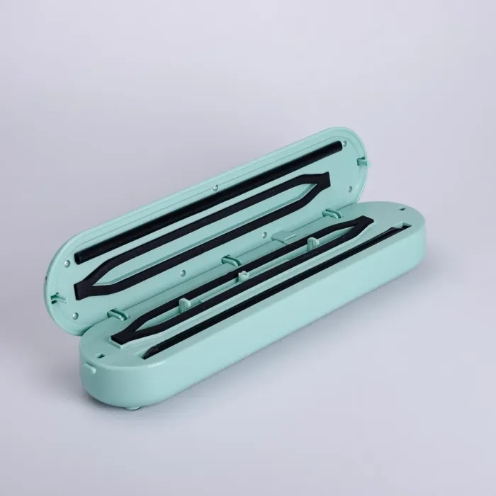 Вакууматор побутовий для сухих і вологих продуктів 300 Вт вакуумний пакувальник з пакетами Бірюзовий (HP-11-3) - зображення 4