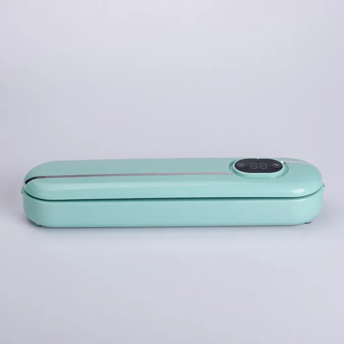 Вакууматор побутовий для сухих і вологих продуктів 300 Вт вакуумний пакувальник з пакетами Бірюзовий (HP-11-3) - зображення 5