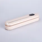 Вакууматор побутовий для сухих і вологих продуктів 300 Вт вакуумний пакувальник з пакетами Рожевий (HP-11-2)