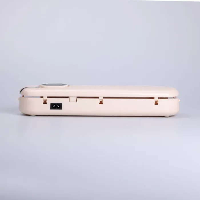 Вакууматор побутовий для сухих і вологих продуктів 300 Вт вакуумний пакувальник з пакетами Рожевий (HP-11-2) - зображення 7