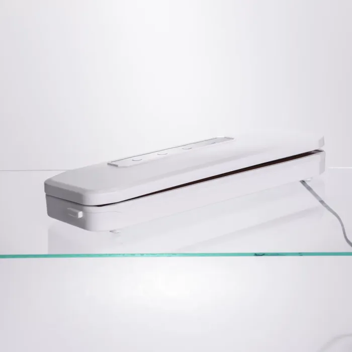 Вакууматор побутовий для сухих та вологих продуктів 400 Вт вакуумний пакувальник 4 режими роботи + 10 пакетів Білий HP-11-17W (HP-11-17W) - зображення 5