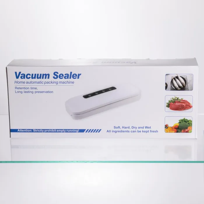 Вакууматор побутовий для сухих та вологих продуктів 400 Вт вакуумний пакувальник 4 режими роботи + 10 пакетів Білий HP-11-17W (HP-11-17W) - зображення 6