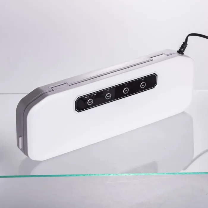 Вакууматор побутовий для сухих та вологих продуктів 400 Вт вакуумний пакувальник 4 режими роботи + 10 пакетів Білий HP-11-17W (HP-11-17W) - зображення 8