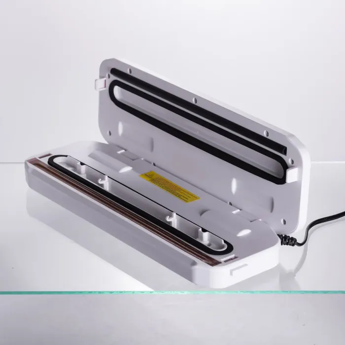 Вакууматор побутовий для сухих та вологих продуктів 400 Вт вакуумний пакувальник 4 режими роботи + 10 пакетів Білий HP-11-17W (HP-11-17W) - зображення 9