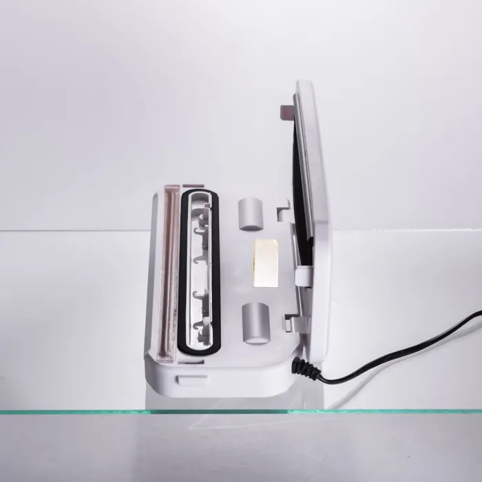 Вакууматор побутовий для сухих та вологих продуктів 400 Вт вакуумний пакувальник 4 режими роботи + 10 пакетів Білий HP-11-17W (HP-11-17W) - зображення 10