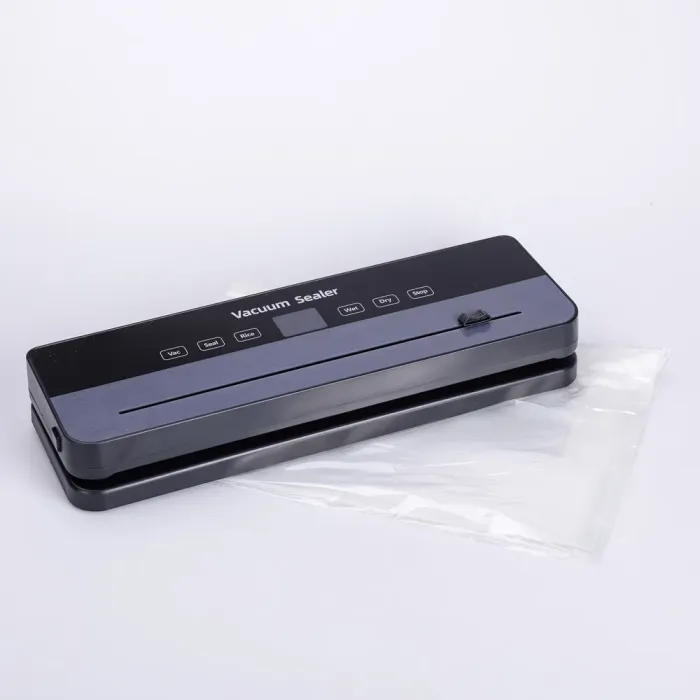 Вакууматор побутовий для сухих і вологих продуктів із вбудованим різаком і УФ-стерилізацією Сріблястий (HP-11-4) - зображення 1