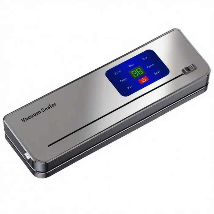 Вакууматор побутовий сенсорний для сухих і вологих продуктів 120 Вт із вбудованим різаком пакувальник вакуумний HP-11-29BL (HP-11-29BL) - зображення 1