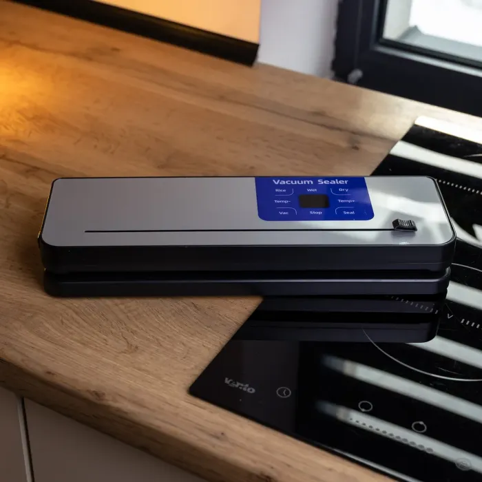 Вакууматор побутовий сенсорний для сухих і вологих продуктів 120 Вт із вбудованим різаком пакувальник вакуумний HP-11-29BL (HP-11-29BL) - зображення 9