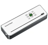 Вакууматор побутовий сенсорний для сухих і вологих продуктів 120 Вт із вбудованим різаком пакувальник вакуумний Білий HP-11-29W (HP-11-29W)