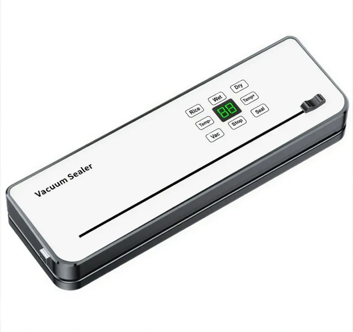 Вакууматор побутовий сенсорний для сухих і вологих продуктів 120 Вт із вбудованим різаком пакувальник вакуумний Білий HP-11-29W (HP-11-29W) - зображення 1