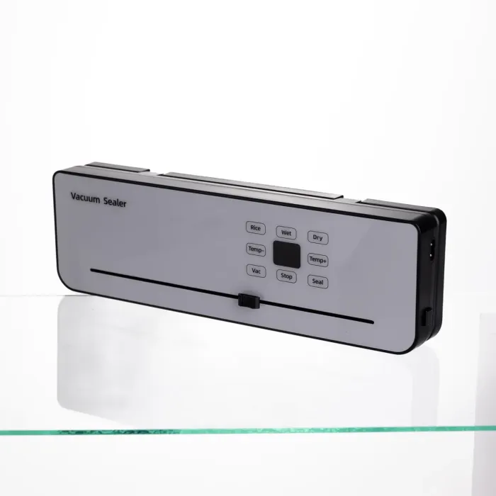 Вакууматор побутовий сенсорний для сухих і вологих продуктів 120 Вт із вбудованим різаком пакувальник вакуумний Білий HP-11-29W (HP-11-29W) - зображення 4