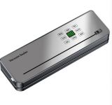 Вакууматор побутовий сенсорний для сухих і вологих продуктів 120 Вт із вбудованим різаком пакувальник вакуумний Сріблястий HP-11-29G (HP-11-29G)