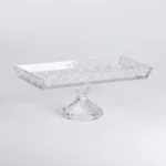 Ваза для фруктов на ножке 27.5х13.5х11 см. фруктовница стеклянная подставка для фруктов (HP-YH-36)