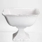 Ваза для фруктів на ніжці порцелянова Pearl 20,5*20,5 см Yiwu 120-YH-HG053 (120-YH-HG053)
