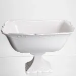 Ваза для фруктів на ніжці порцелянова Pearl 26,5*26,5 см Yiwu 120-YH-HG052 (120-YH-HG052)