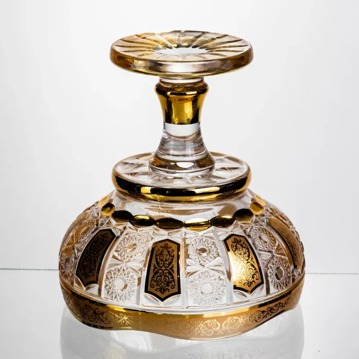 Ваза для фруктів скляна Bohemia Gold 26 см Yiwu HP-34-137 (HP-34-137) - зображення 6