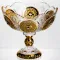 Ваза для фруктів скляна Gold Glass 22 см Yiwu HP-34-140 (HP-34-140)