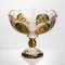 Ваза для фруктів скляна Gold Glass 22 см Yiwu HP-34-140 (HP-34-140)