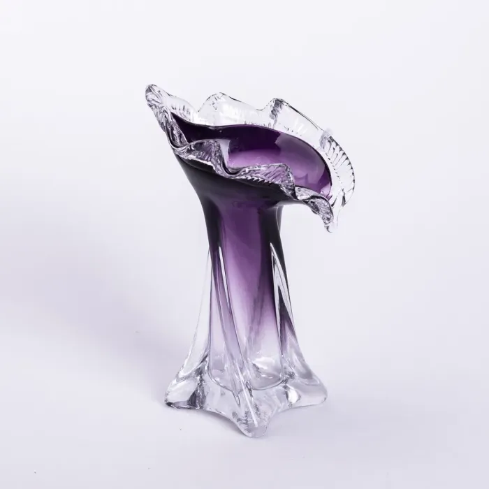 Ваза для квітів 20 см декоративна ваза для букета 110 мл Фіолетова (HP-9-9) - зображення 2